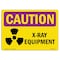 Signmission OSHA CAUTION RADIATION Sign, X-Ray Equipment, 14in X 10in Rigid Plastic, OS-CR-P-1014-L-10197 OS-CR-P-1014-L-10197 - alternate 1
